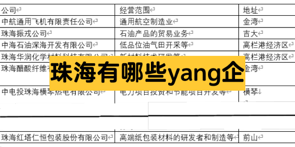 珠海最新企业名录揭秘，繁荣经济背后的驱动力